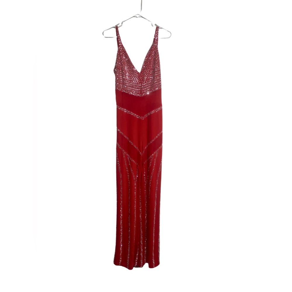 Red Bedazzled Romper